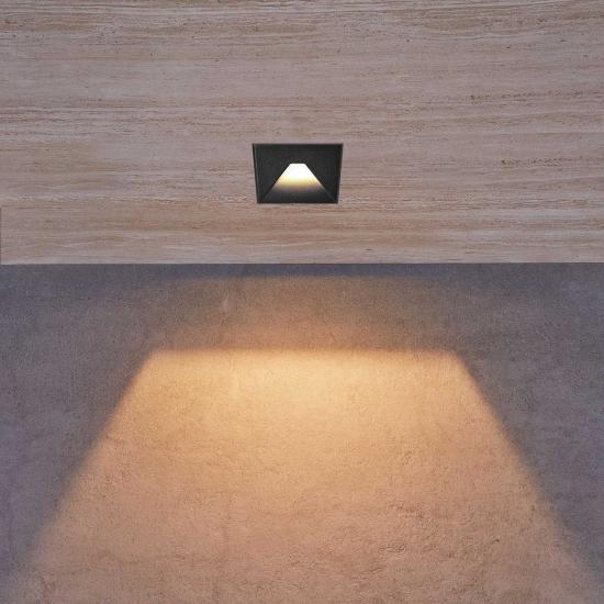3W square shape front changeable cover stair lamp