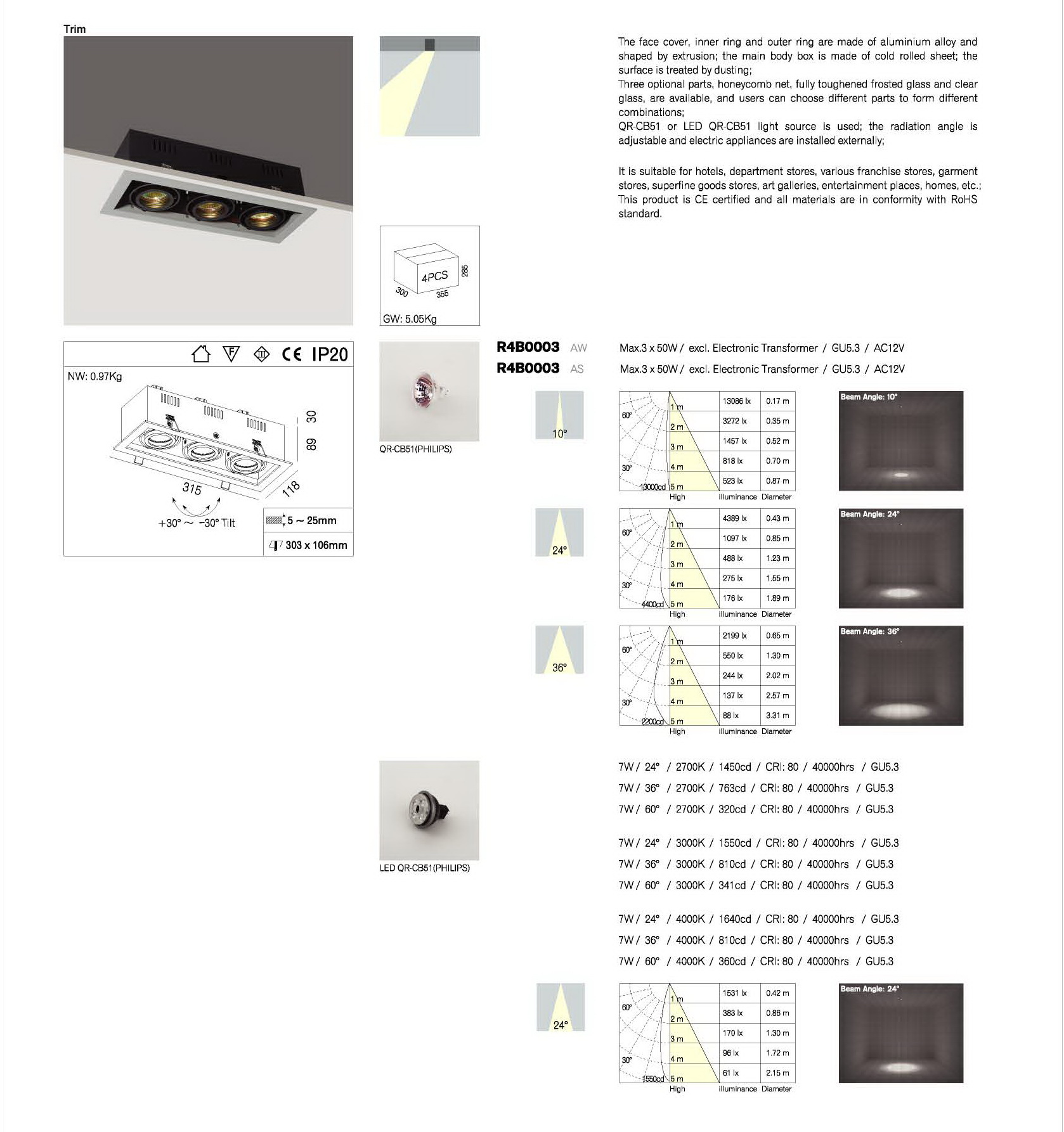 mr16 downlight housing