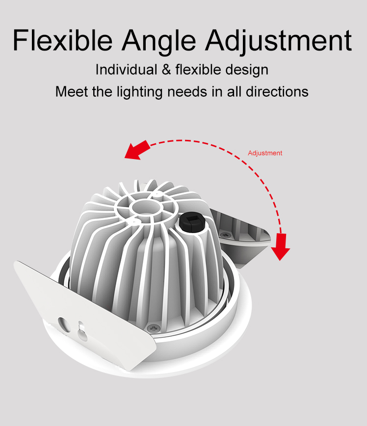 Flexible cob down light