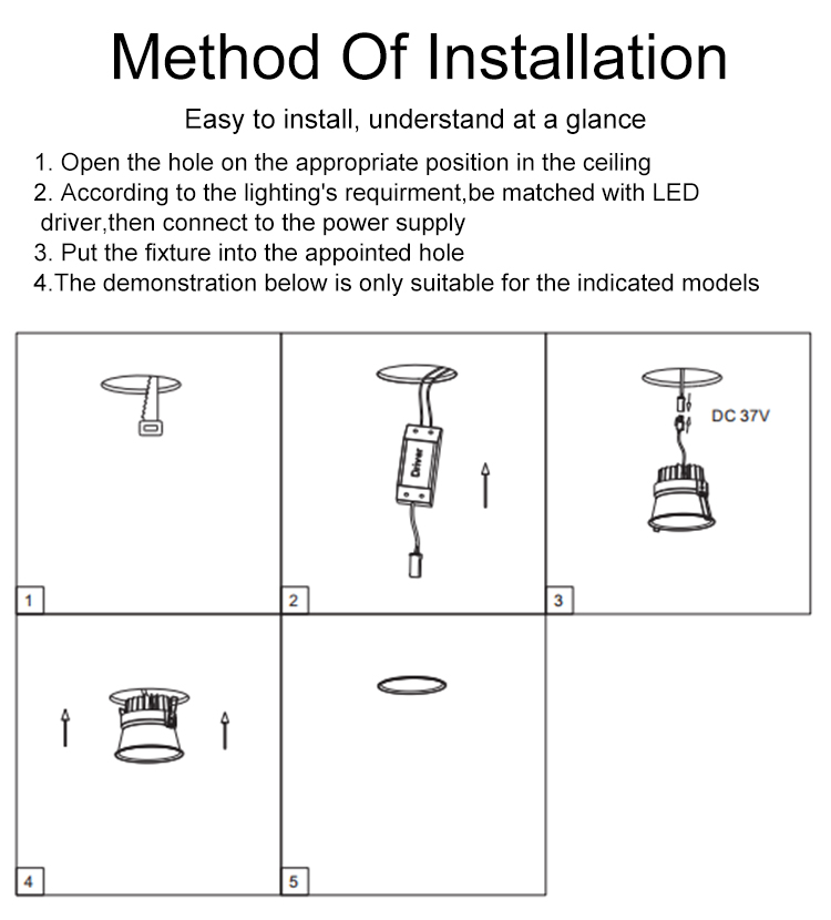 Aluminum down light