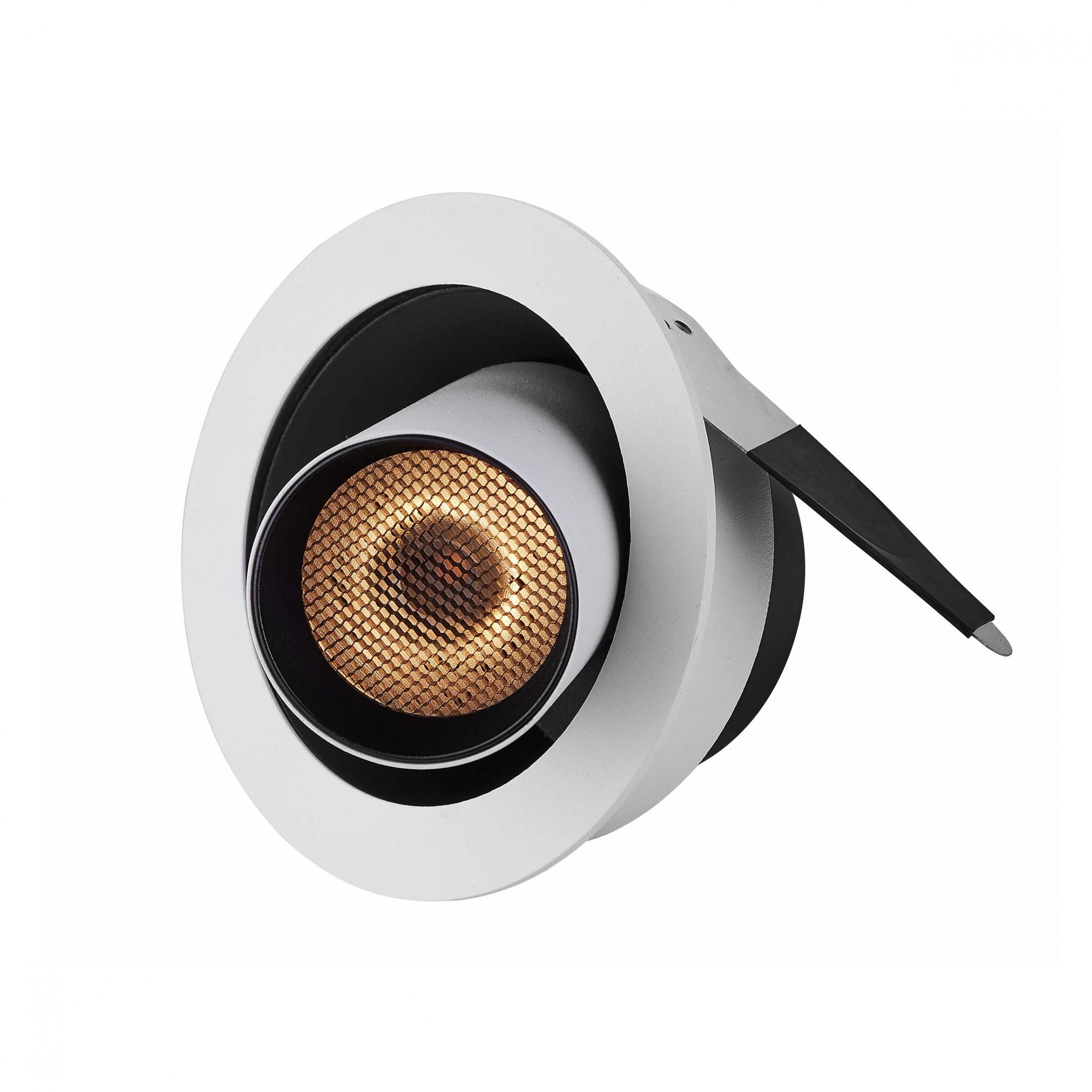 360D Horizontal Rotatable 7W LED Semi-Recessed Adjustable Downlight