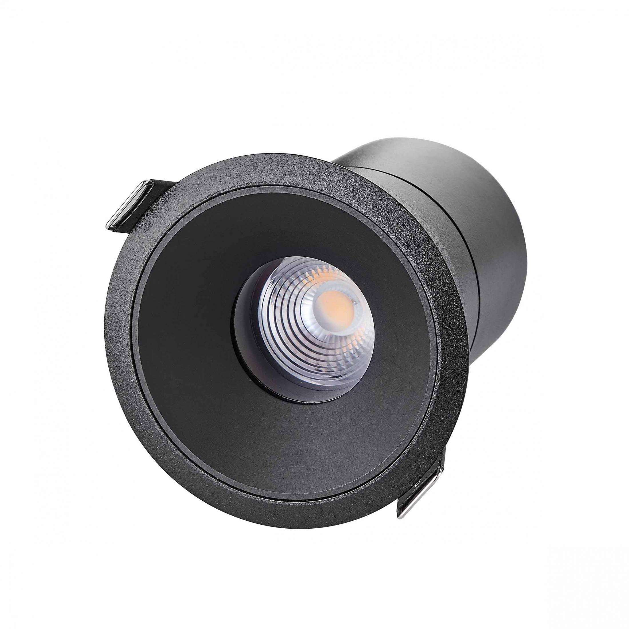 IP20 black mini trim 30W recessed round led downlight