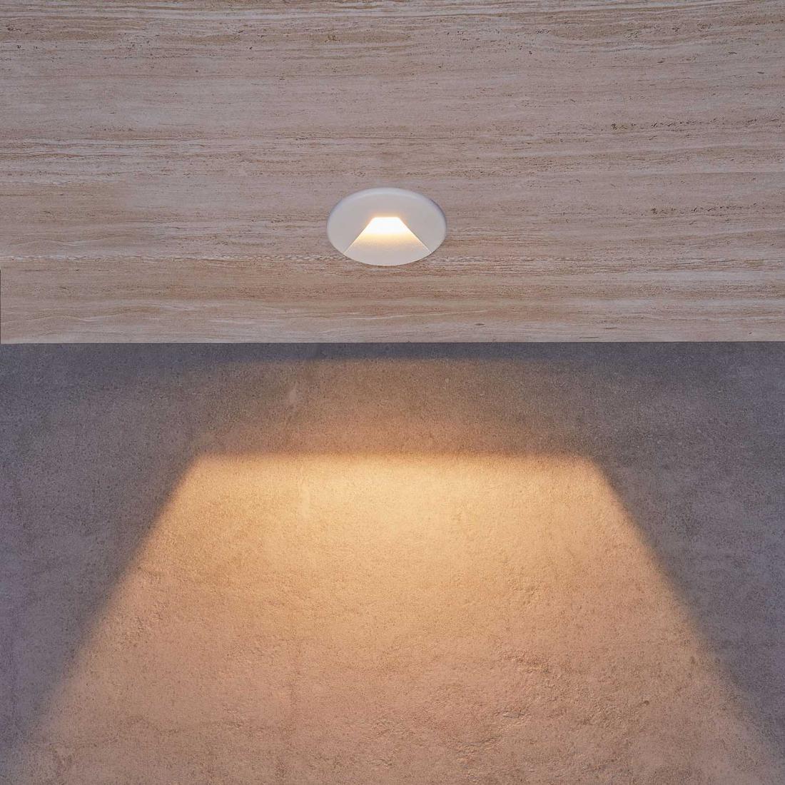 3W round shape recessed indoor led step light
