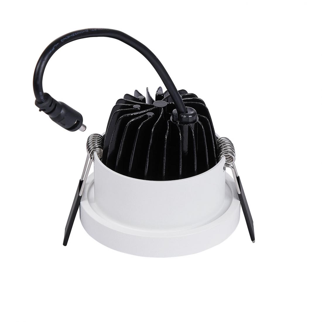 Commercial 3000k white color led round recessed downlight 