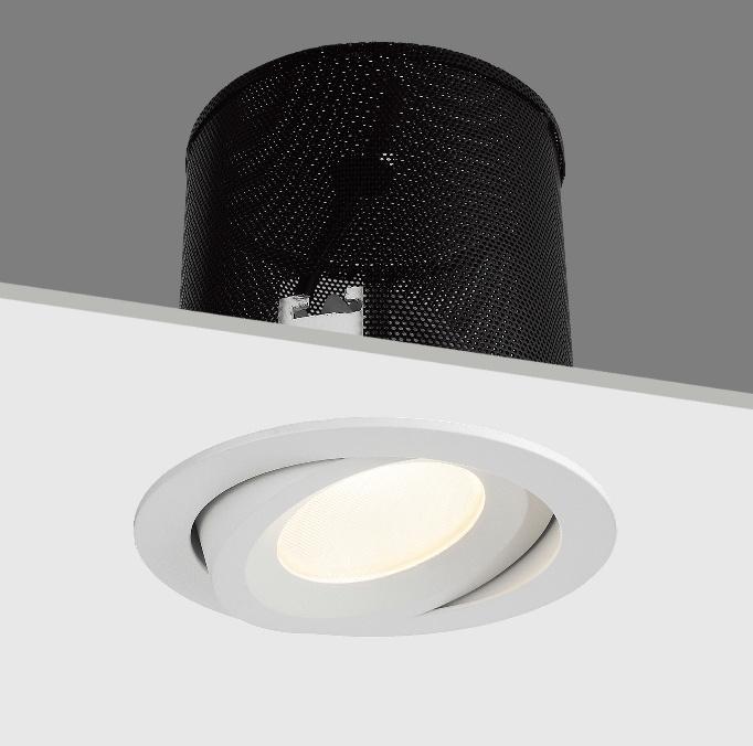 Costsaving 15W COB LED Recessed Anti-glare Waterproof Downlight