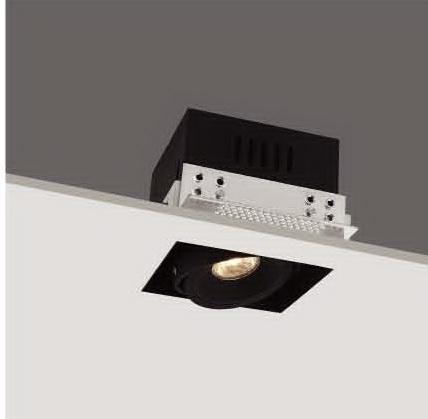 10W Trimless LED Grille Spot Recessed Downlight