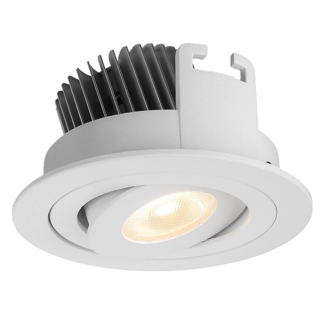 Commercial 10W adjustable led round recessed downlight 