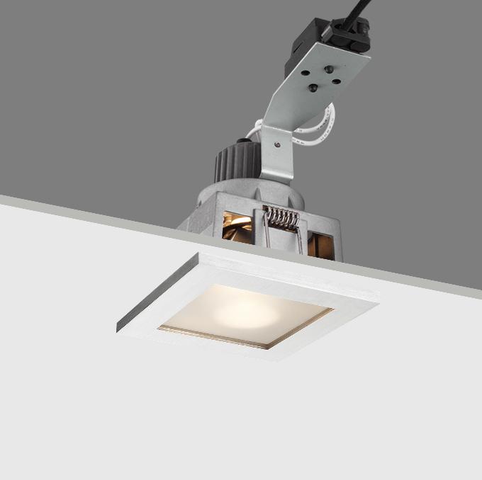 MR16 housing Max.50W GU5.3 fixed recessed square downlight