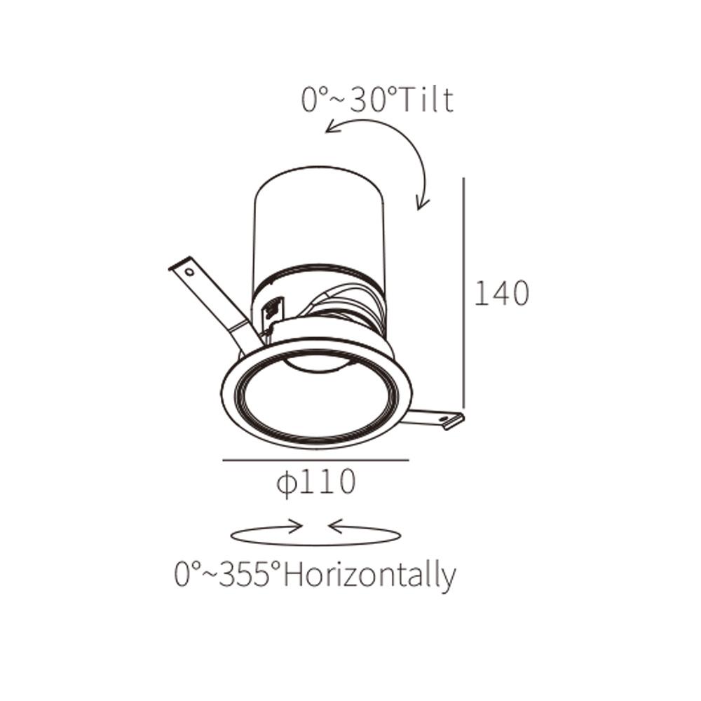 Modern Indoor 30W Recessed LED Light