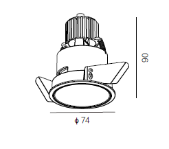 gu5.3 Max.50W ceiling down light