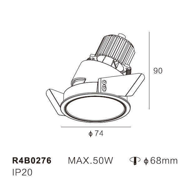 mr16  Max.50W ceiling downlight